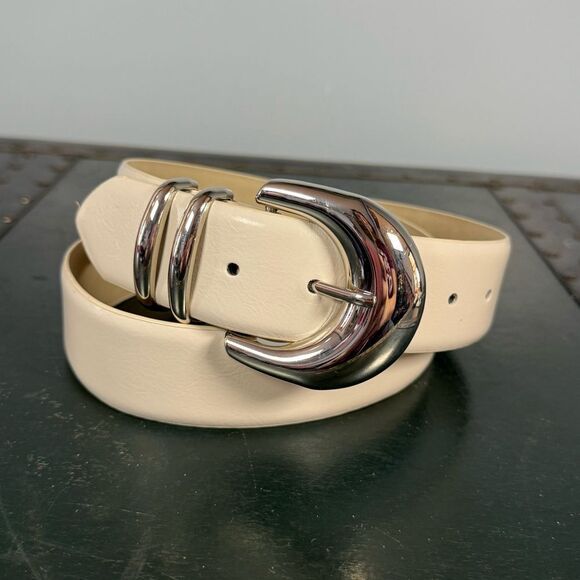 Nine West Accessories - Nine West cream color belt women size medium